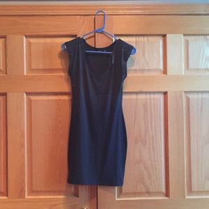 Black mini dress